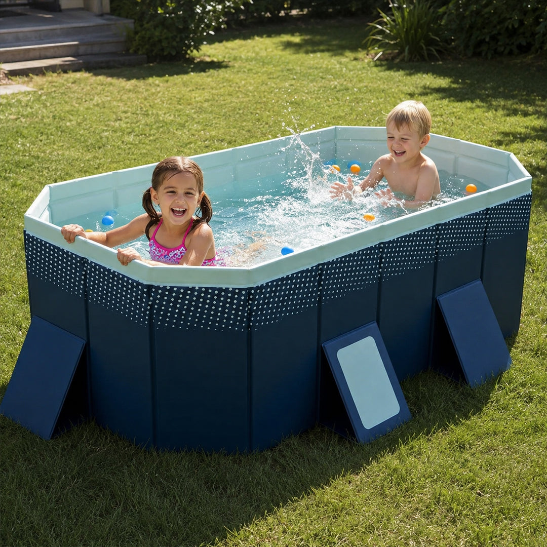 Piscina Familiar Rectangular Grande Plegable