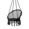 Silla hamaca macramé con flecos vista adicional – Mil Ideas