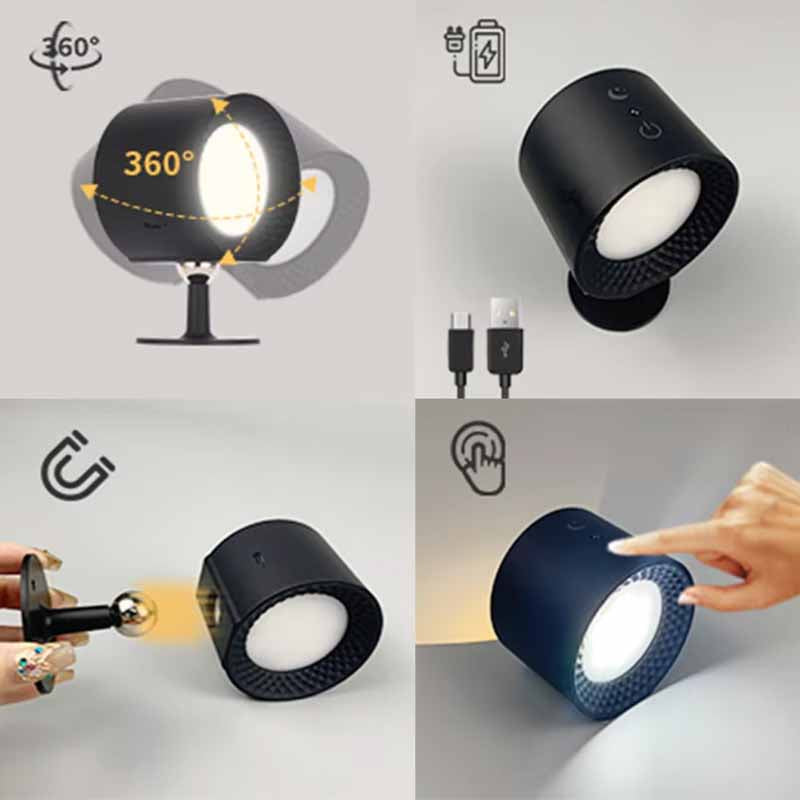 Lámpara circular magnética vista adicional colores de luz – Mil Ideas