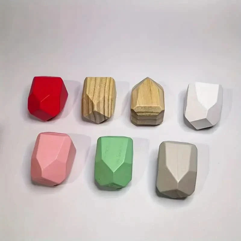 Juego didáctico de construcción apilable en madera vista adicional – Mil Ideas
