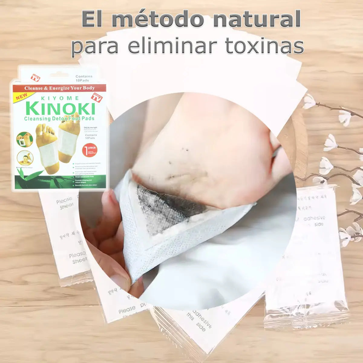 Parches Desintoxicantes Kinoki para Pies x10 vista adicional – Mil Ideas