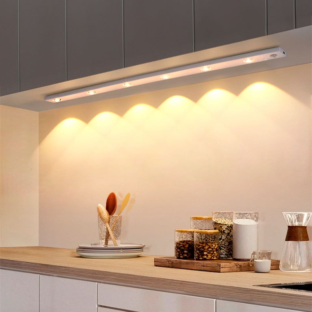 Luz 6 LEDs inducción sensor detalle – Mil Ideas