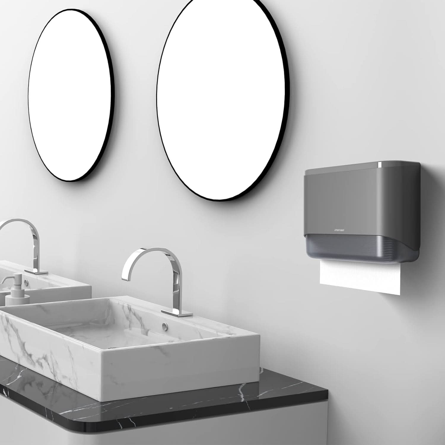 Dispensador de toallas de papel para pared vista adicional – Mil Ideas