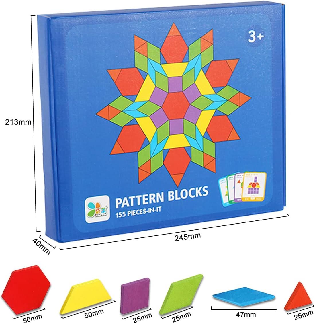 Juego Tangram de Patrones 155 Piezas vista adicional – Mil Ideas