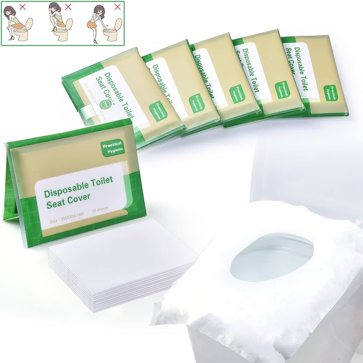 Kit de 60 Protectores de Inodoro Desechables – Mil Ideas