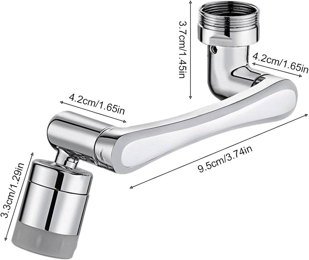 Accesorio para Grifo Giratorio Universal de Acero Inoxidable vista adicional – Mil Ideas