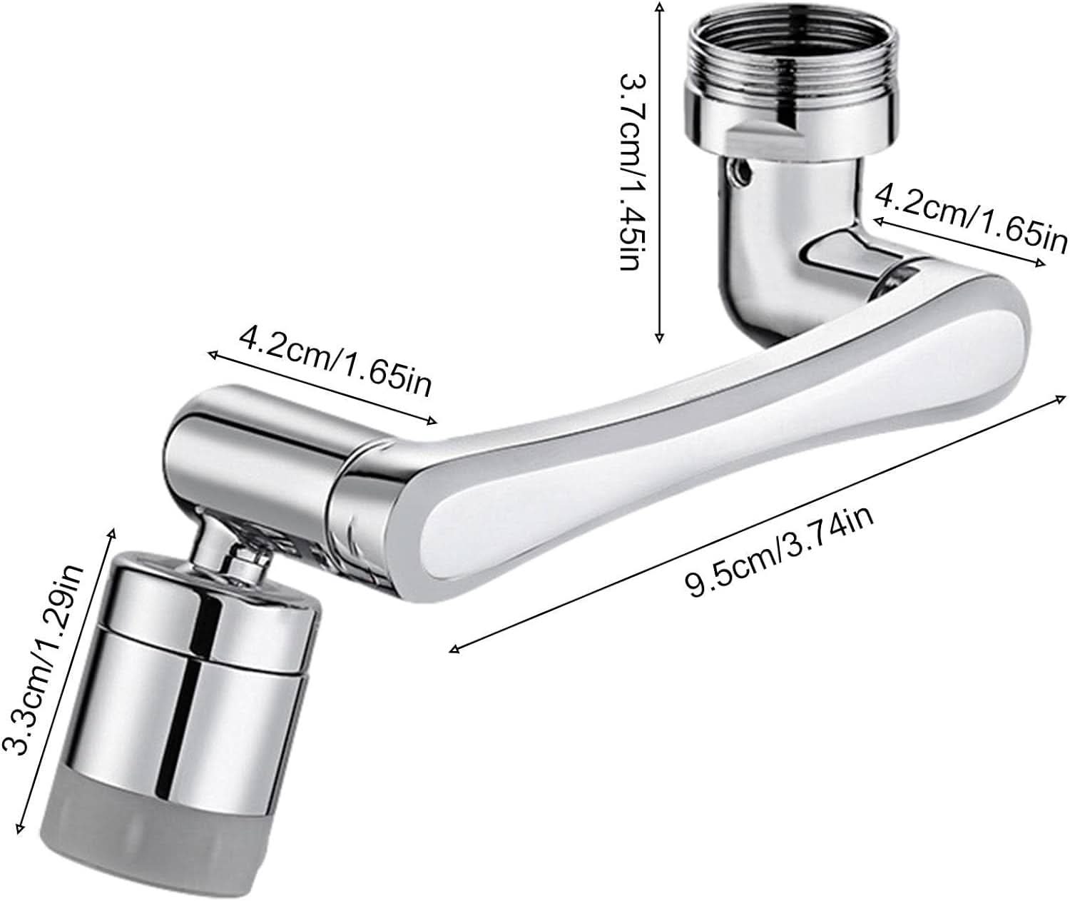 Accesorio para Grifo Giratorio Universal de Acero Inoxidable vista adicional – Mil Ideas