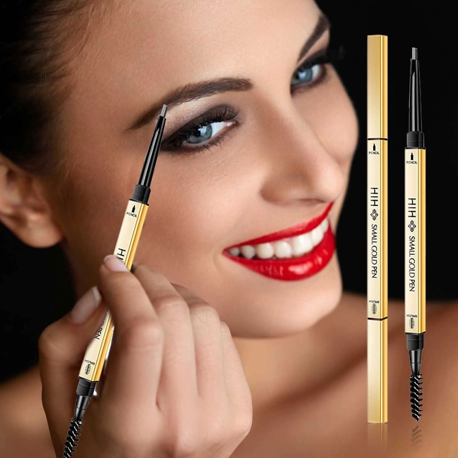 Lápiz potenciador de cejas para mujer en uso – Mil Ideas