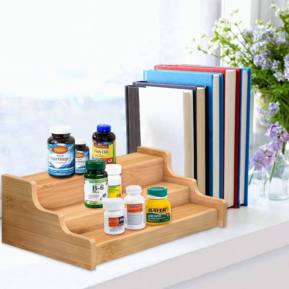 Pack de Organizadores Bambú para Cocina en uso – Mil Ideas
