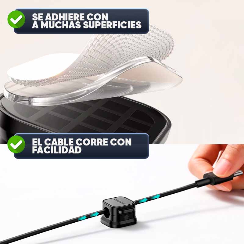 Set de 6 Organizadores Magnéticos para Cables vista adicional – Mil Ideas