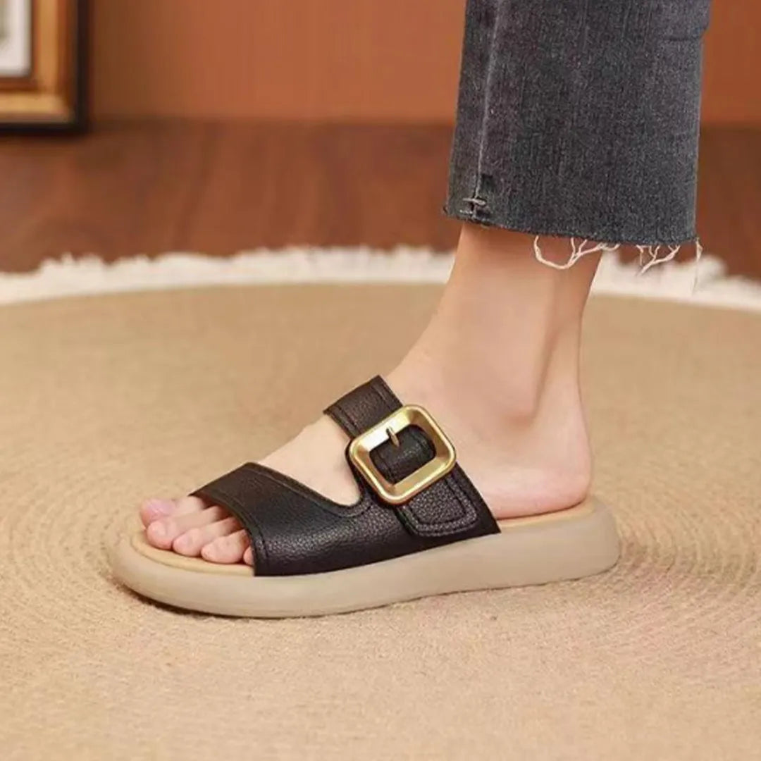 Sandalia Bellem Casual Taco Bajo con Hebilla vista adicional – Mil Ideas