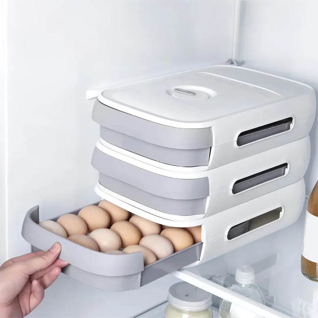 Huevera plástica apilable 15 huevos vista adicional – Mil Ideas