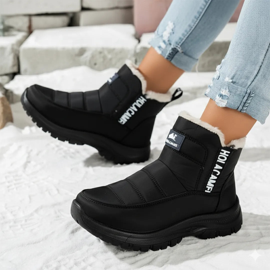 Botas de Invierno Camel Impermeable Suela Antidelizante