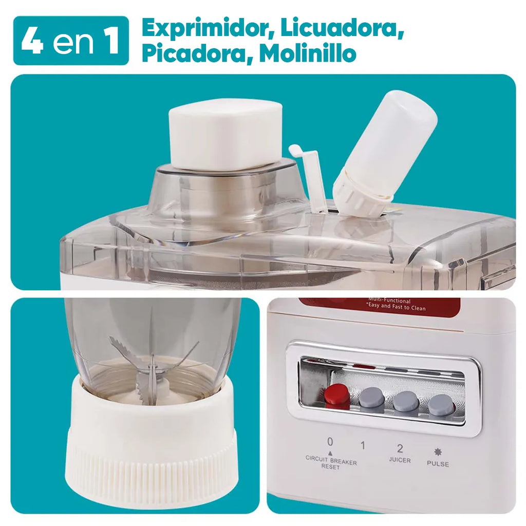 Licuadora procesadora 4 en 1 350W vista adicional – Mil Ideas