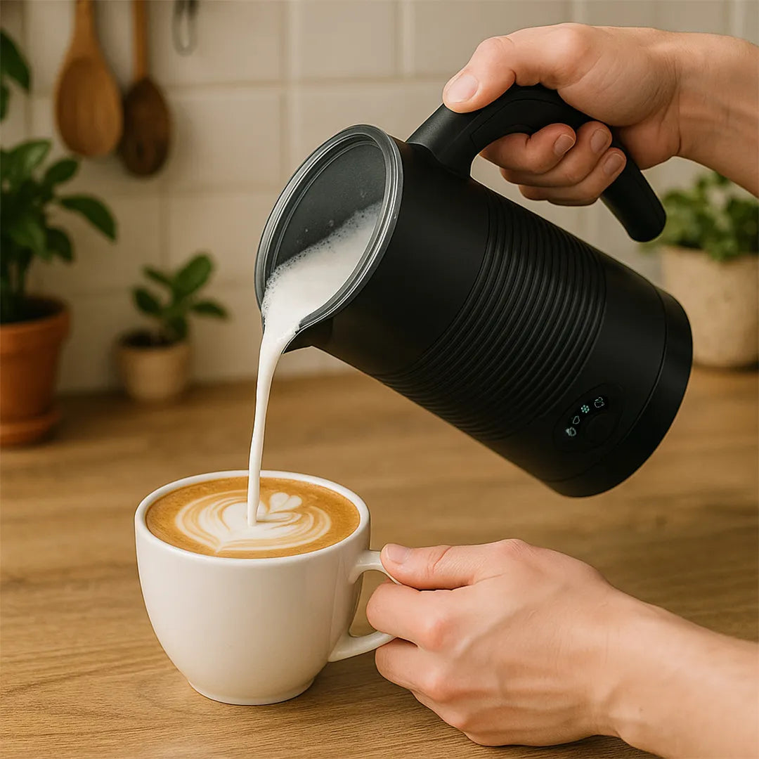 Espumador de leche eléctrico 4 en 1 automático vista adicional – Mil Ideas