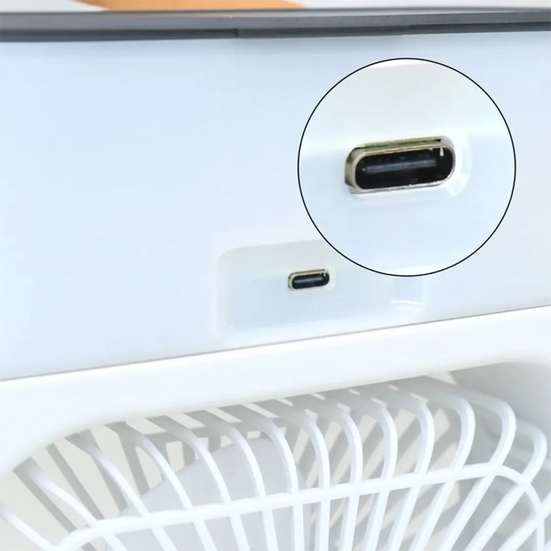 Mini ventilador 2 en 1 USB con contenedor de agua vista adicional – Mil Ideas
