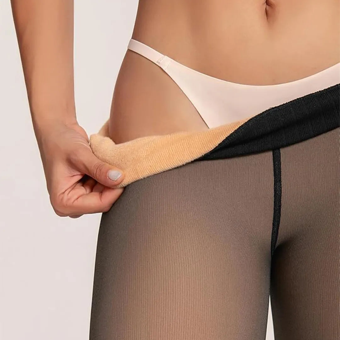 Leggings moldeadora térmica con forro polar en uso – Mil Ideas