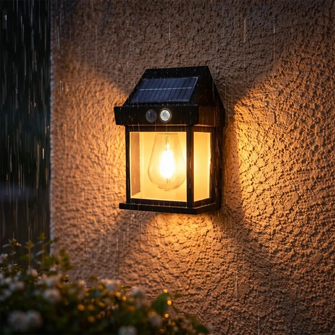 Lámpara solar con sensor de movimiento detalle – Mil Ideas