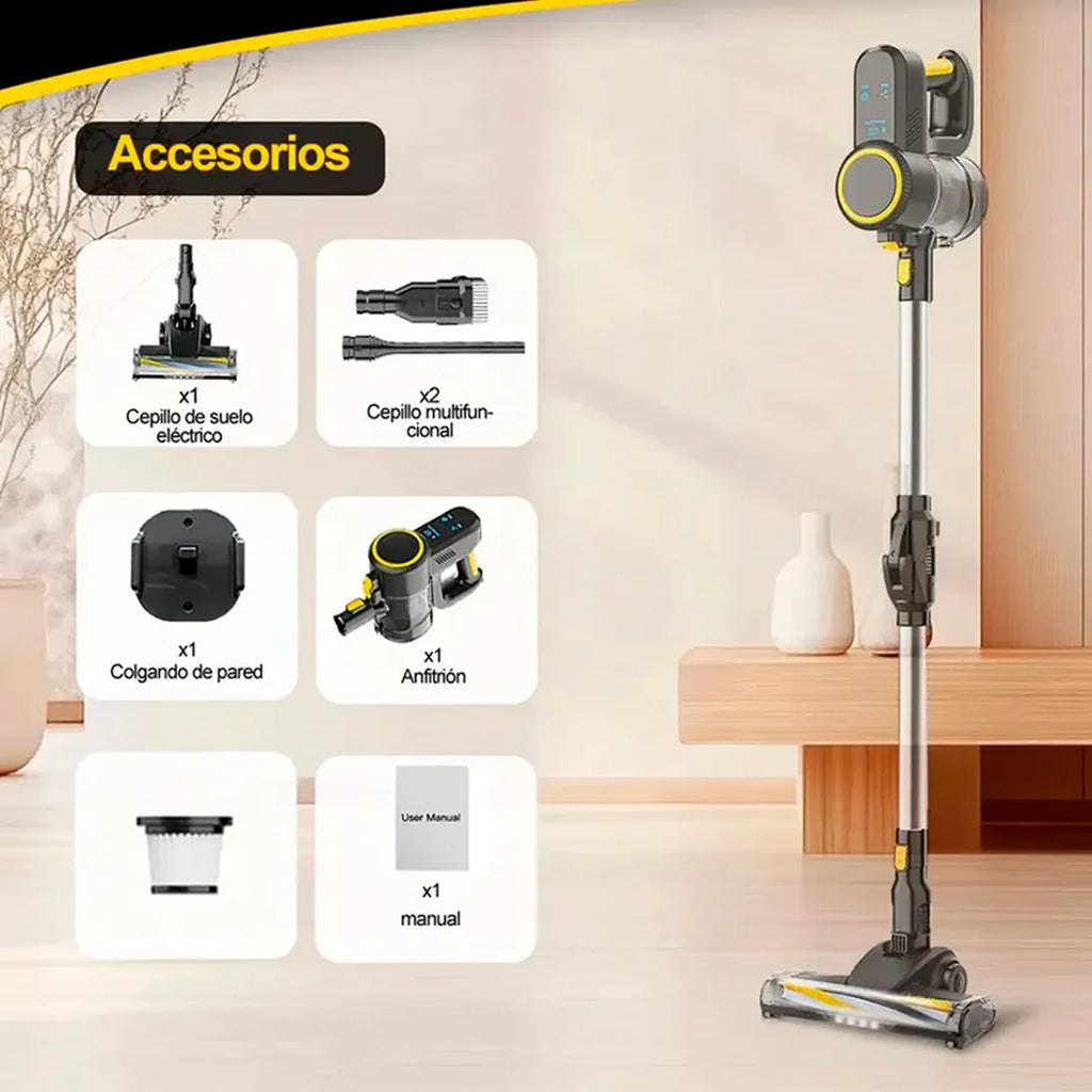 Aspiradora vertical inalámbrica flexible 3 en 1 150W vista adicional – Mil Ideas