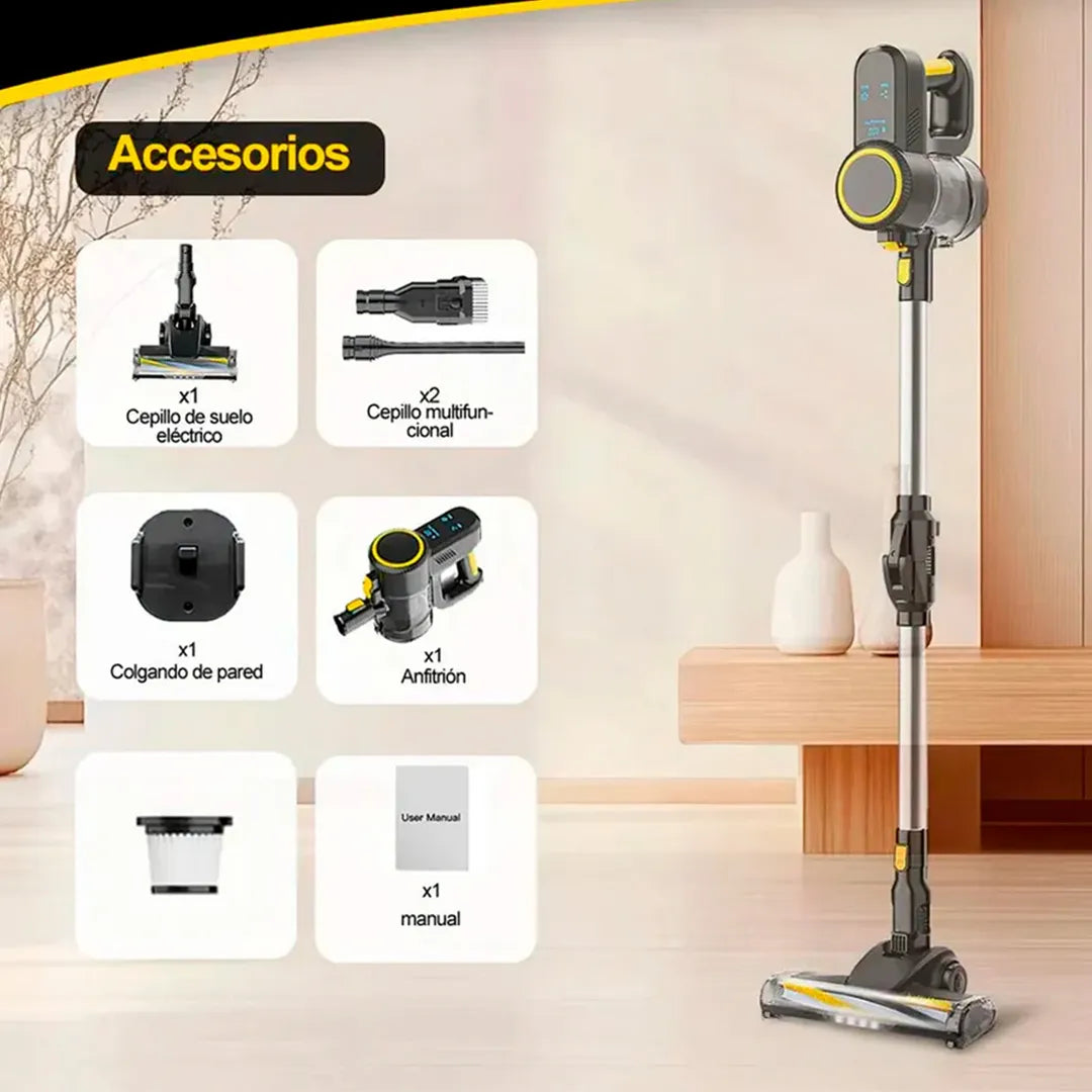 Aspiradora vertical inalámbrica flexible 3 en 1 150W vista adicional – Mil Ideas