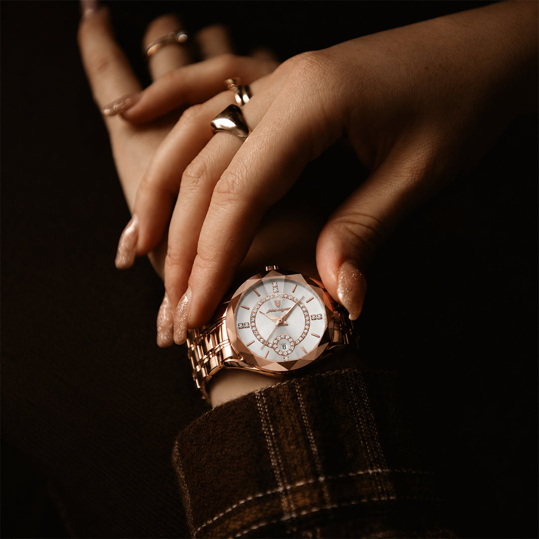 Reloj Dazzle de Acero Inoxidable para Dama Resistente al Agu