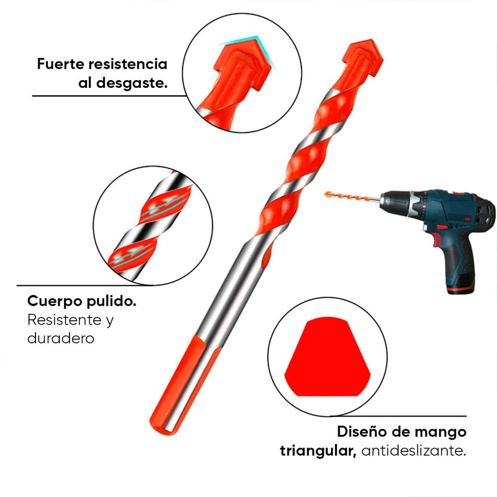 Set de 5 brocas multimaterial ProDrill Leisel detalle – Mil Ideas