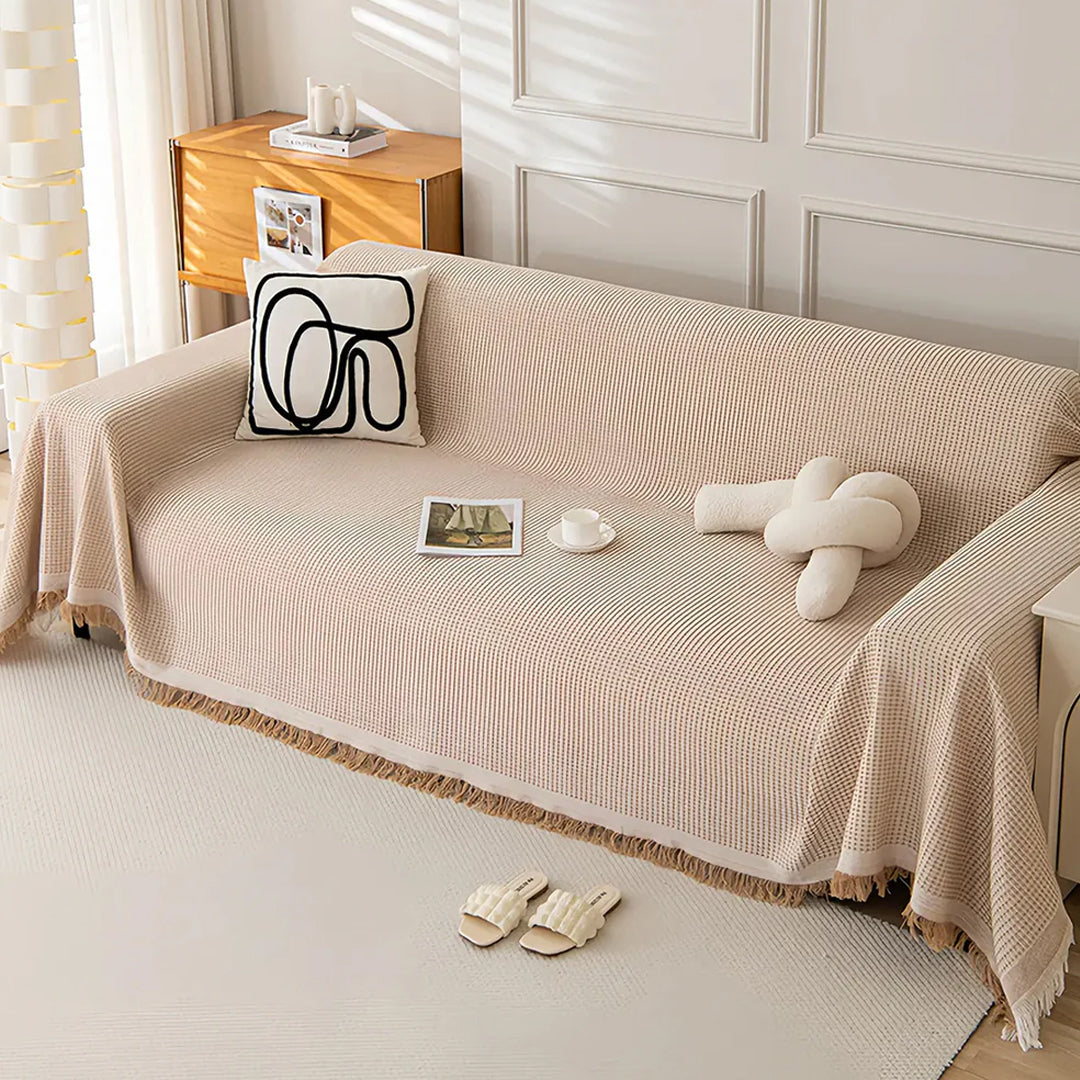 Funda Sofa Tejida en Algodon 2 Plazas