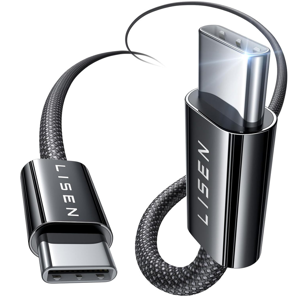 Cable LISEN USB-C 3.0 trenzado carga rápida vista adicional – Mil Ideas