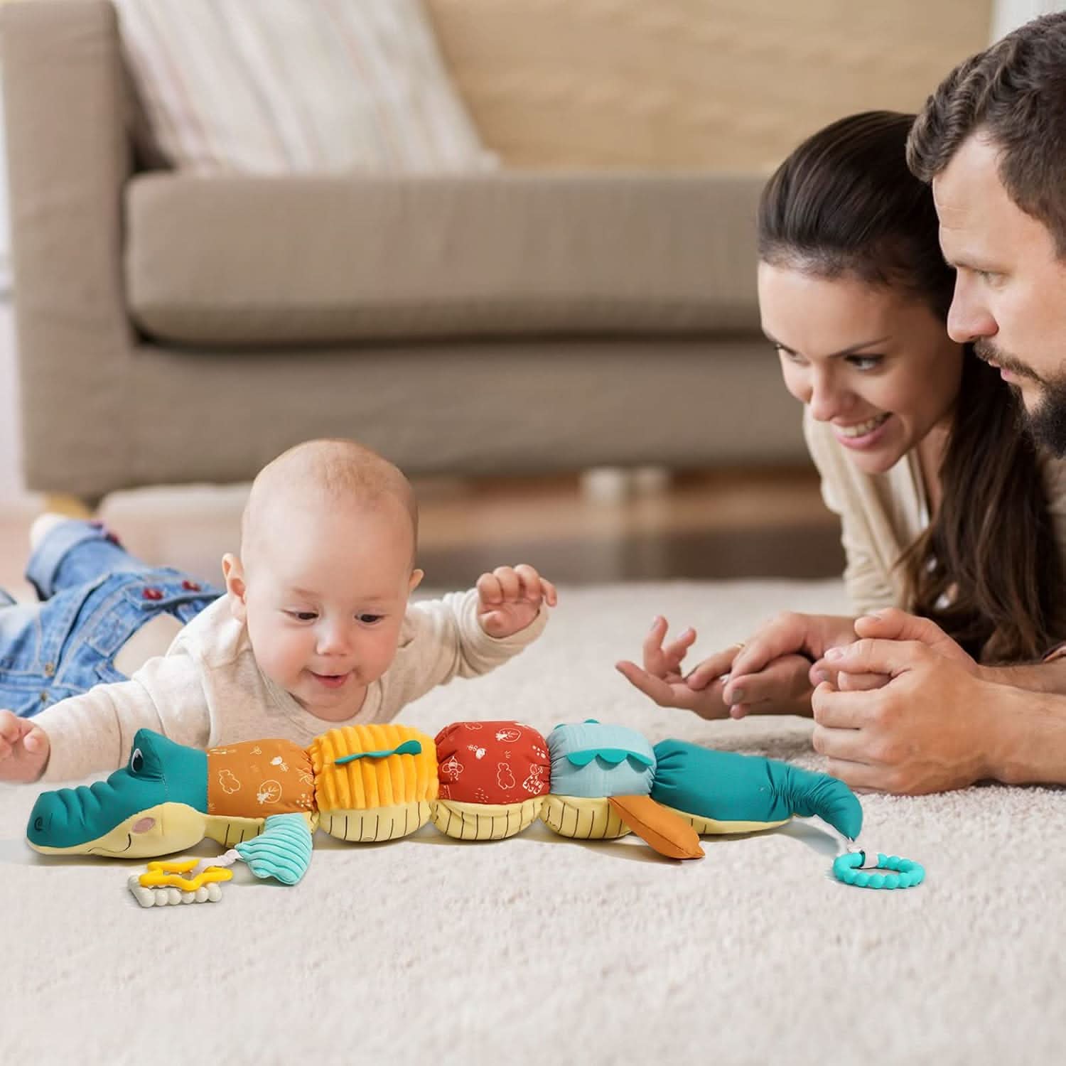Peluche cocodrilo musical para bebé – Mil Ideas