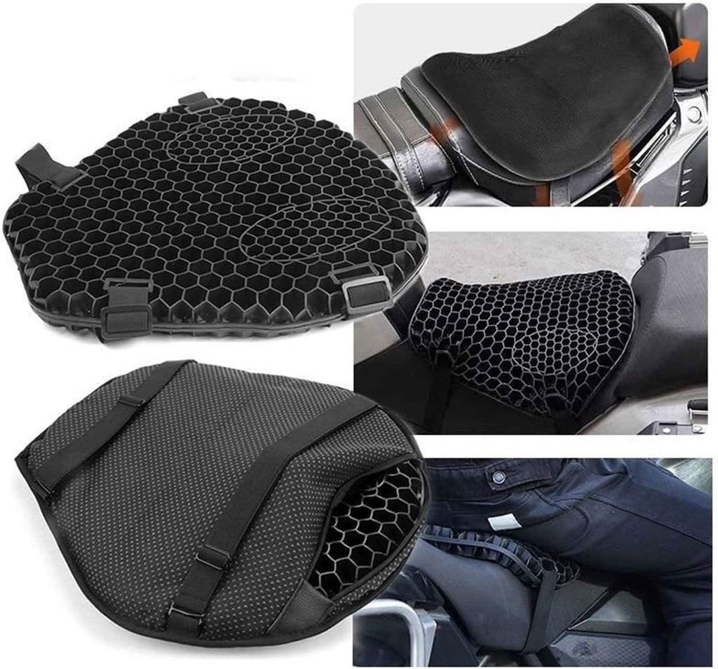 Asiento 3D Ergonómico para Absorción de Golpes en Moto