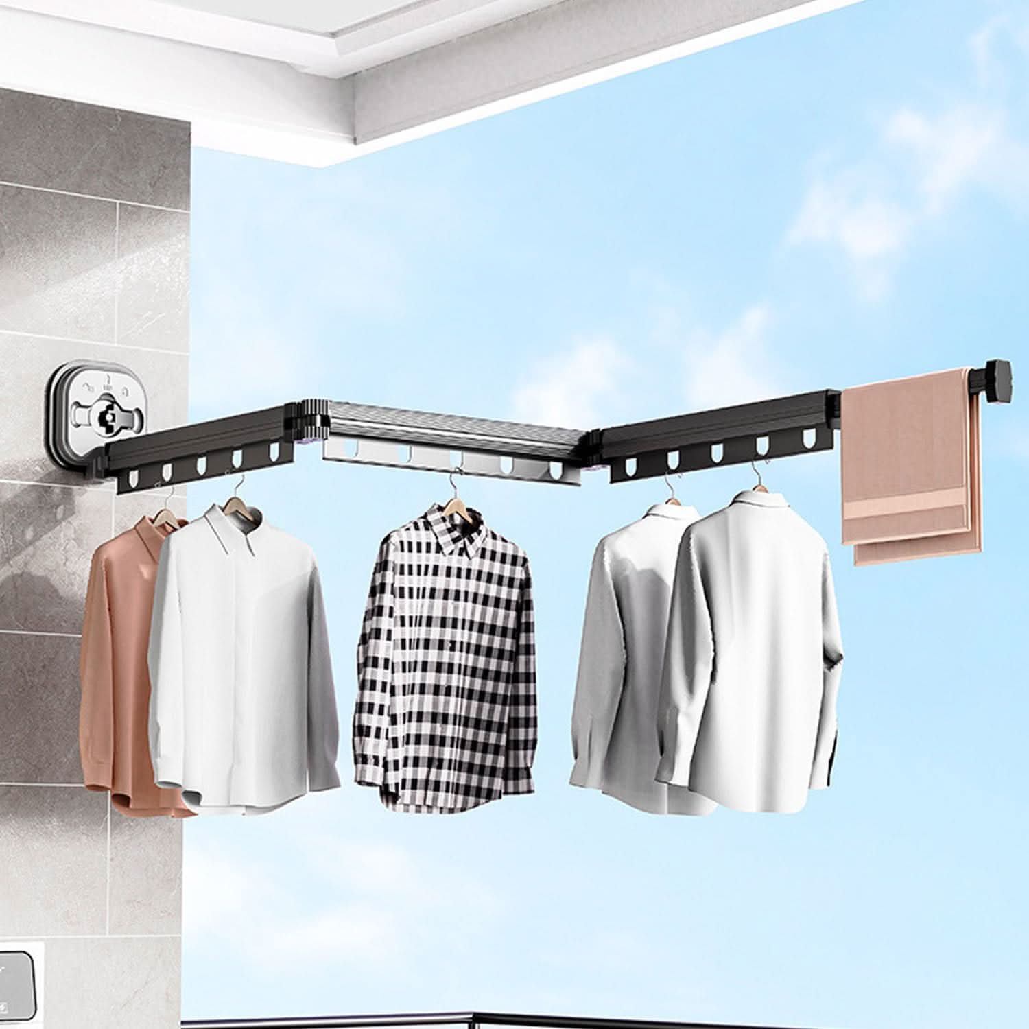 Tender perchero extensible con ventosa Drying Rack – Mil Ideas