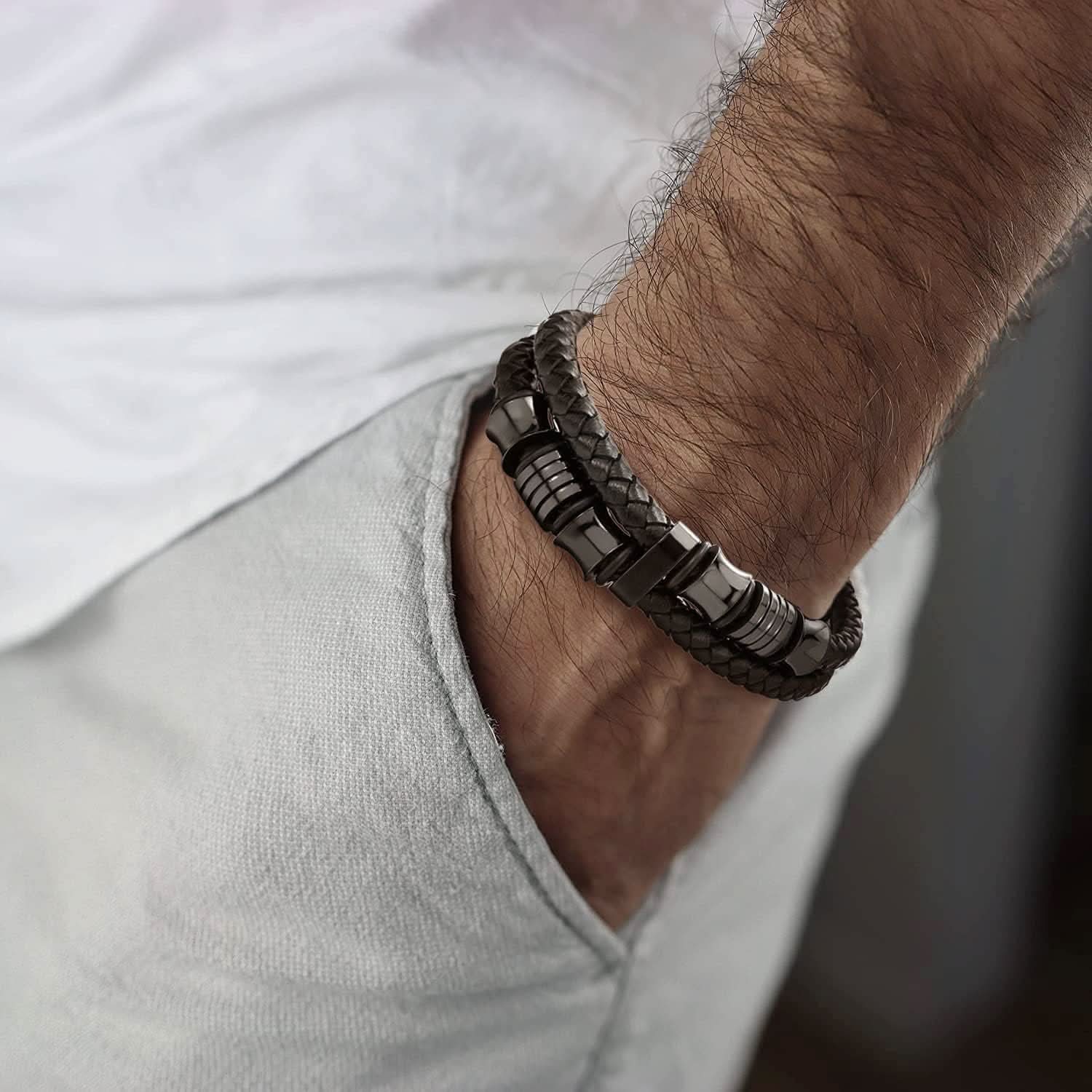 Pulsera Beyond doble hilera vista adicional – Mil Ideas