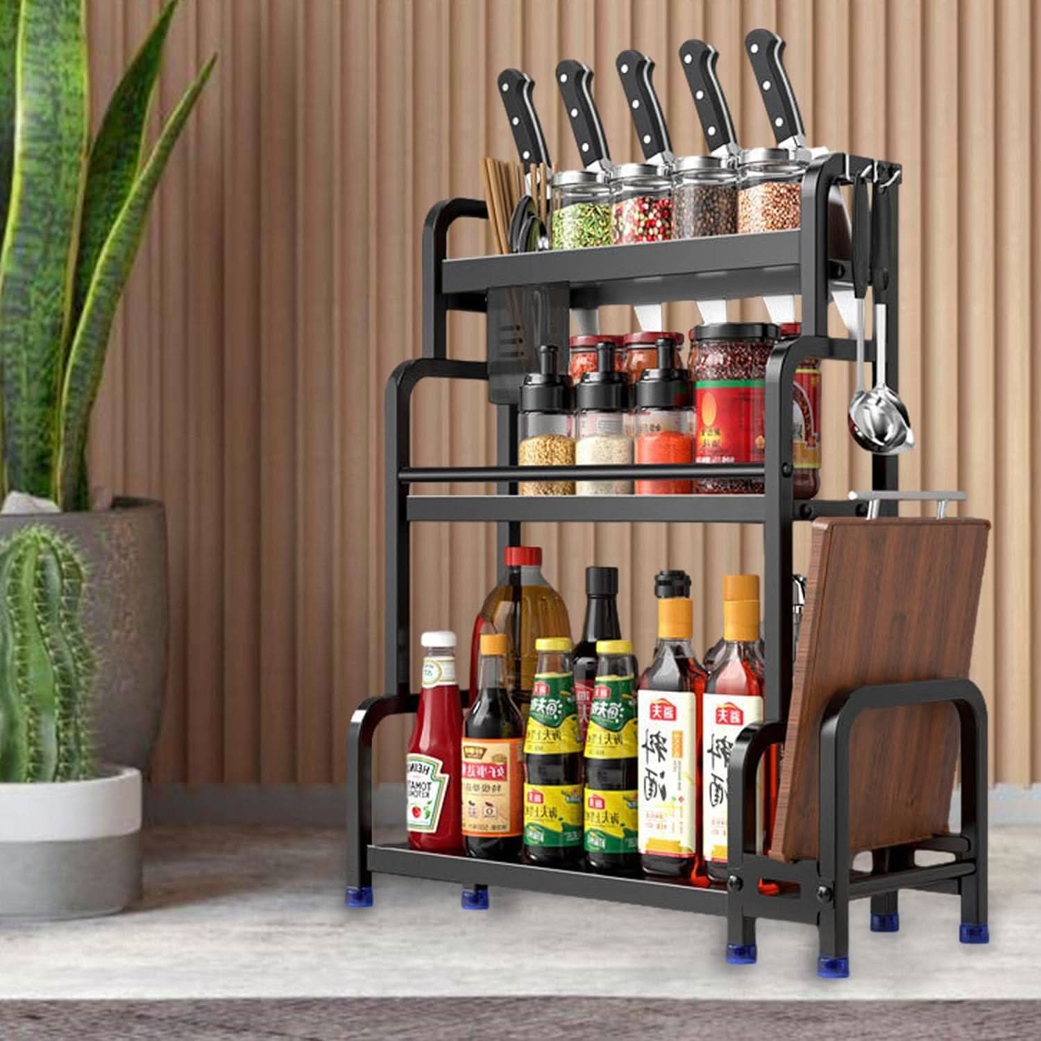 Rack especiero de cocina 3 estantes ConforHome vista adicional – Mil Ideas
