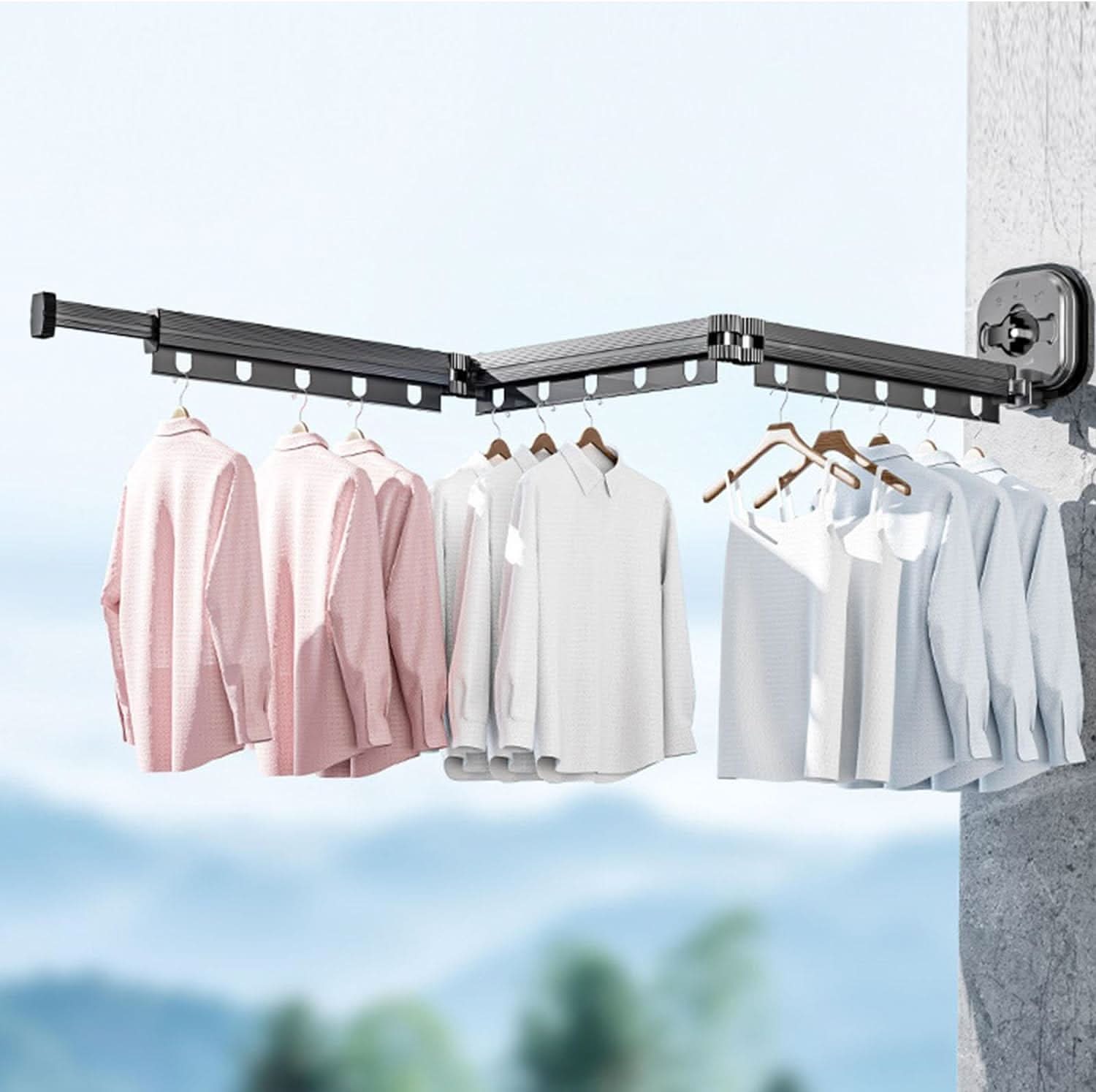 Detalle de la ventosa y barras extensibles del tender detalle – Mil Ideas
