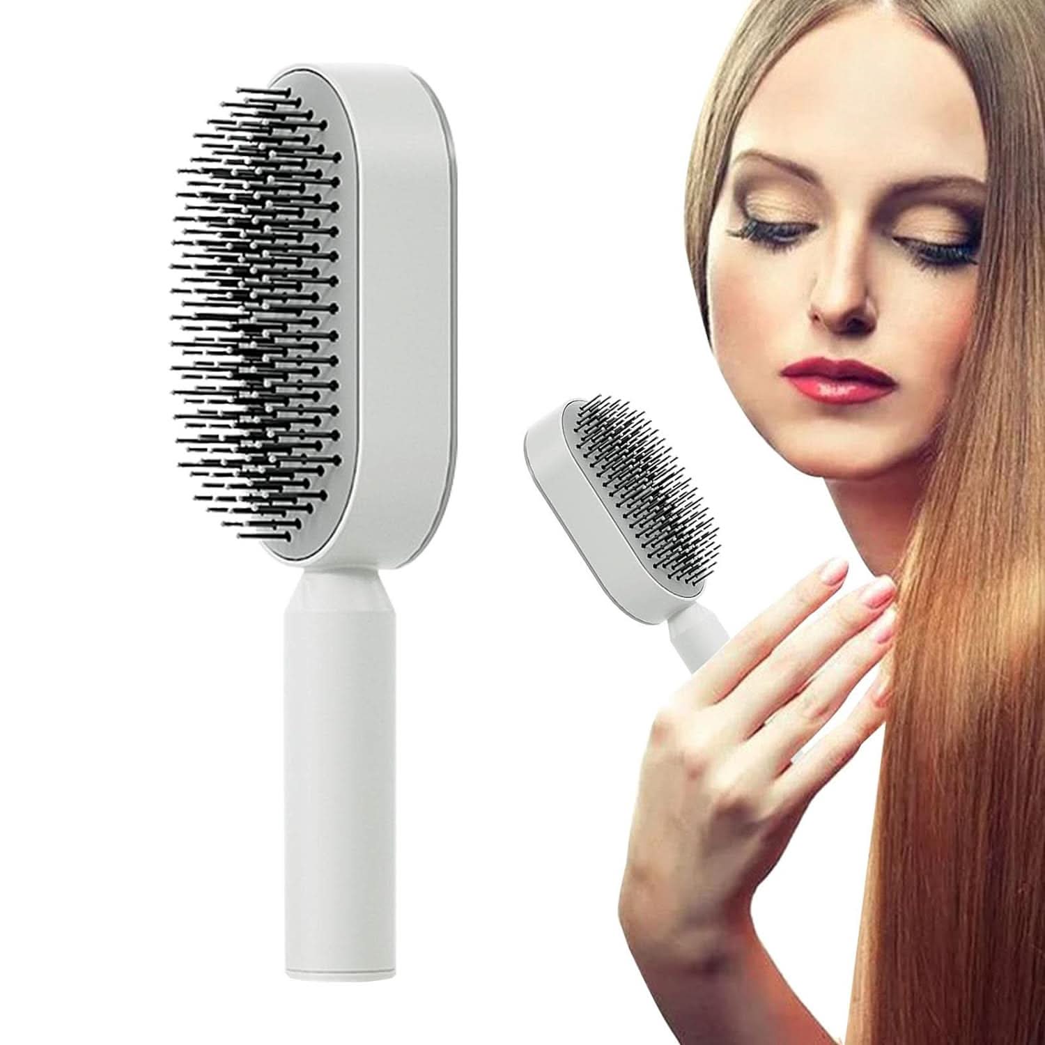 Cepillo de pelo autolimpiante vista adicional – Mil Ideas