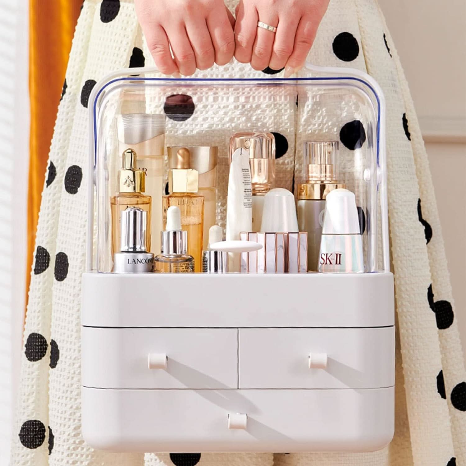 Organizador de maquillaje capacidad vista adicional – Mil Ideas