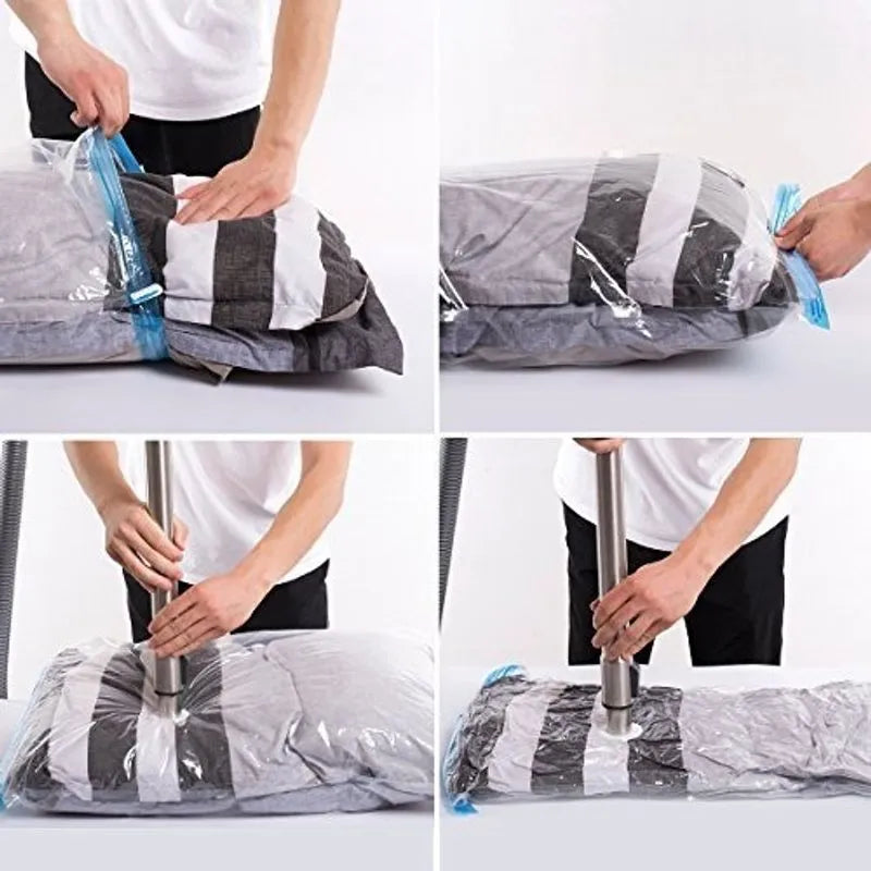 Set 4 bolsas para ropa al vacío 60x80cm vista adicional – Mil Ideas