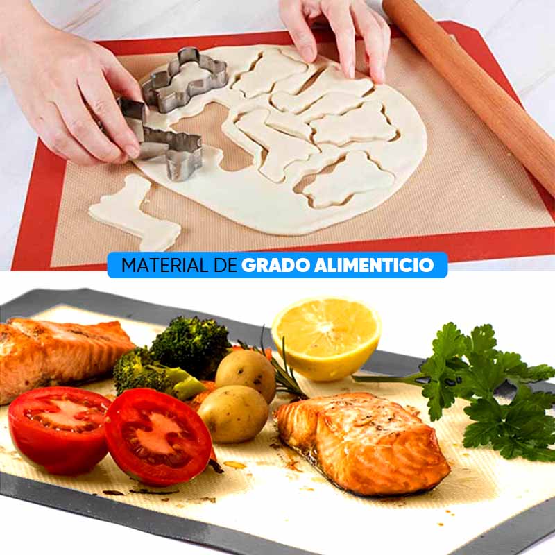 Alfombrilla Reutilizable Antiadherente 30x20cm detalle – Mil Ideas