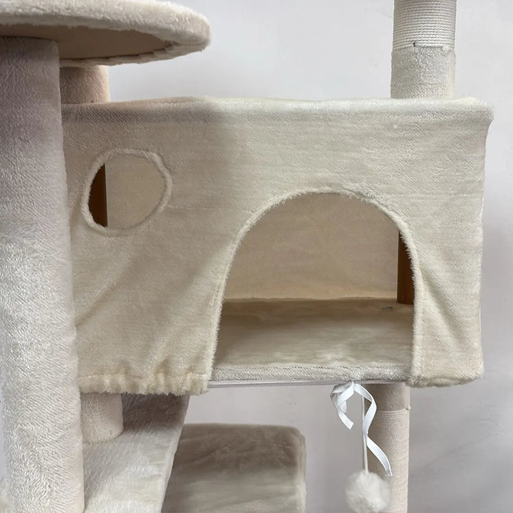 Torre de Actividades para Gatos con Postes Rascadores vista adicional – Mil Ideas