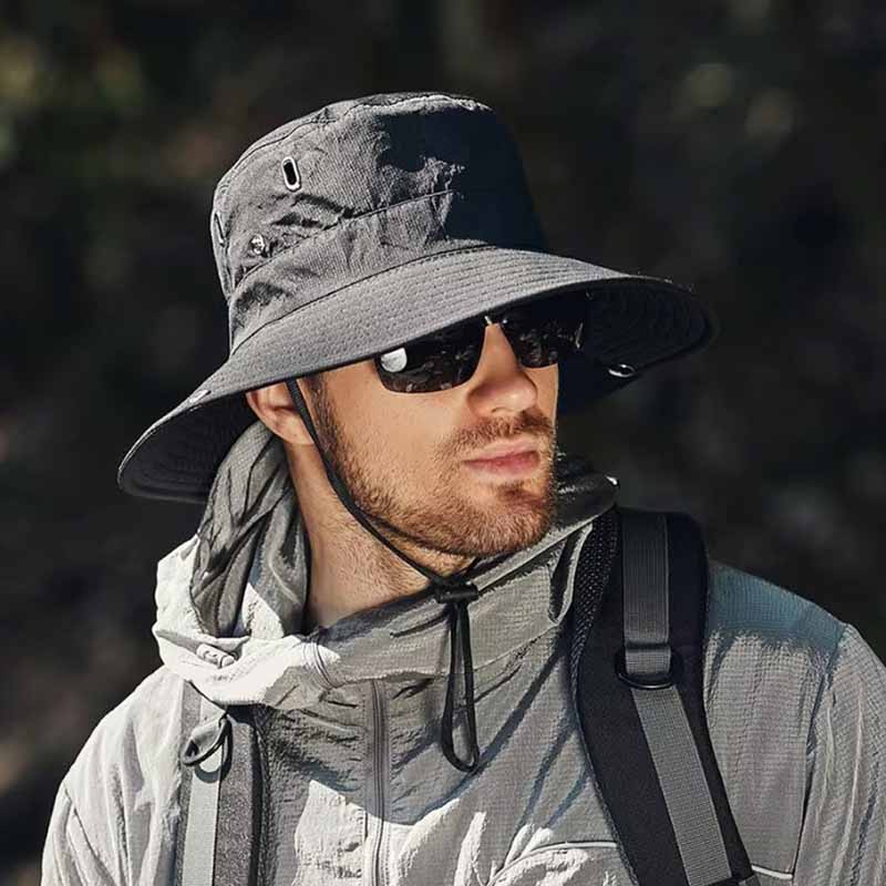 Sombrero Vincent con Protección Solar en uso – Mil Ideas