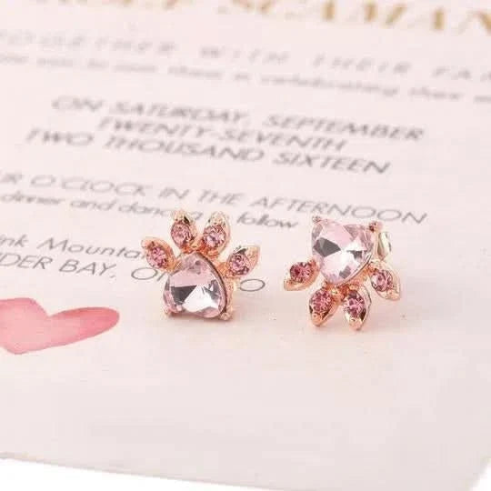 Set Catpaw en Plata 925 Gold Rose - Mil Ideas