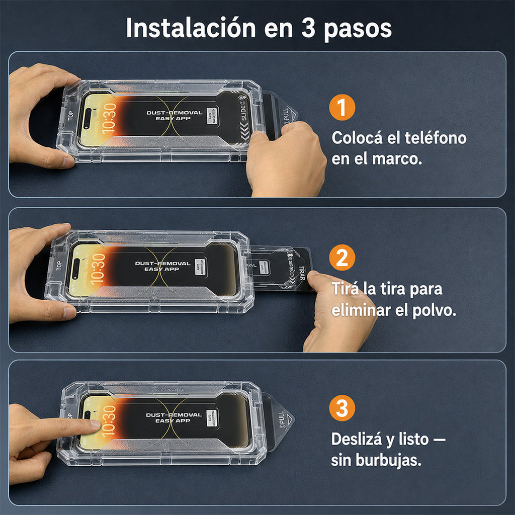 Protector Pantalla Vidrio Templado Fácil Instalación