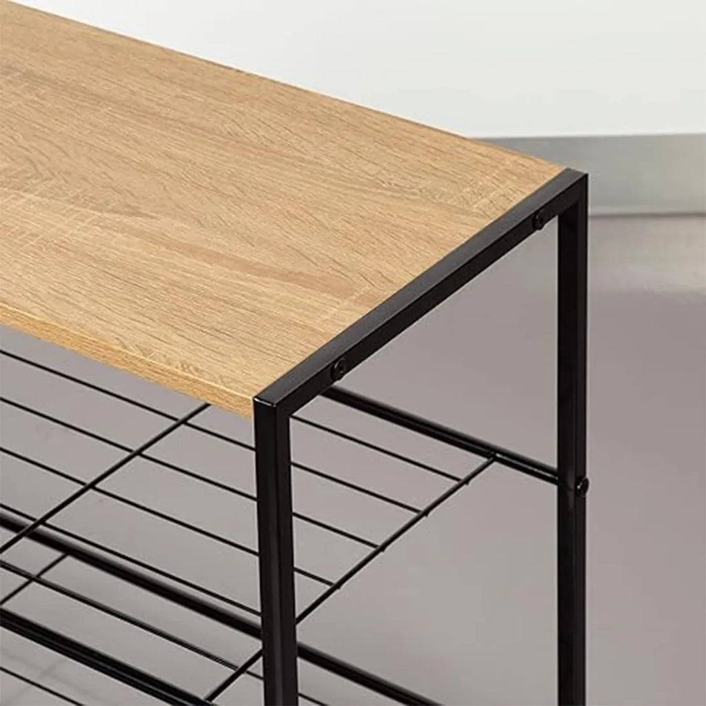 Mueble Zapatera Hierro MDF vista adicional – Mil Ideas