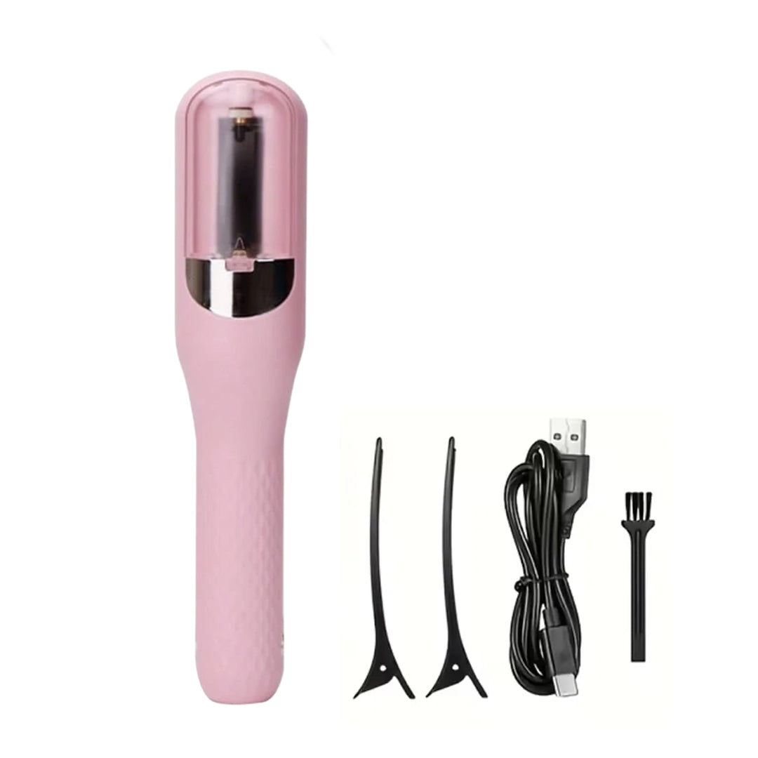 Recortadora de puntas abiertas rosa para cabello – Mil Ideas