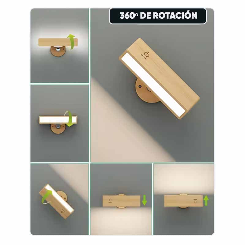 Lámpara Lightwood vista adicional en dormitorio – Mil Ideas