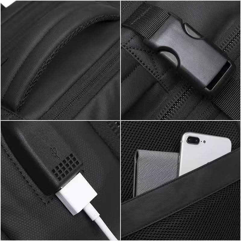 Mochila Bange Gran Capacidad 37 Litros con USB detalle – Mil Ideas