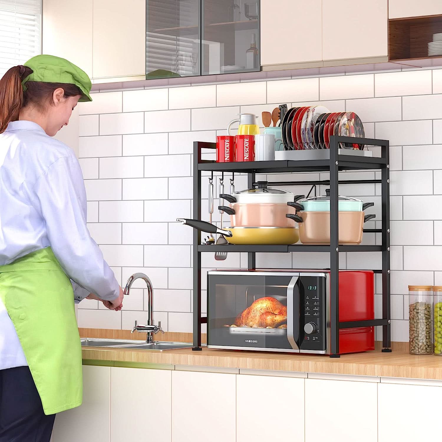 Organizador para microondas extensible detalle – Mil Ideas