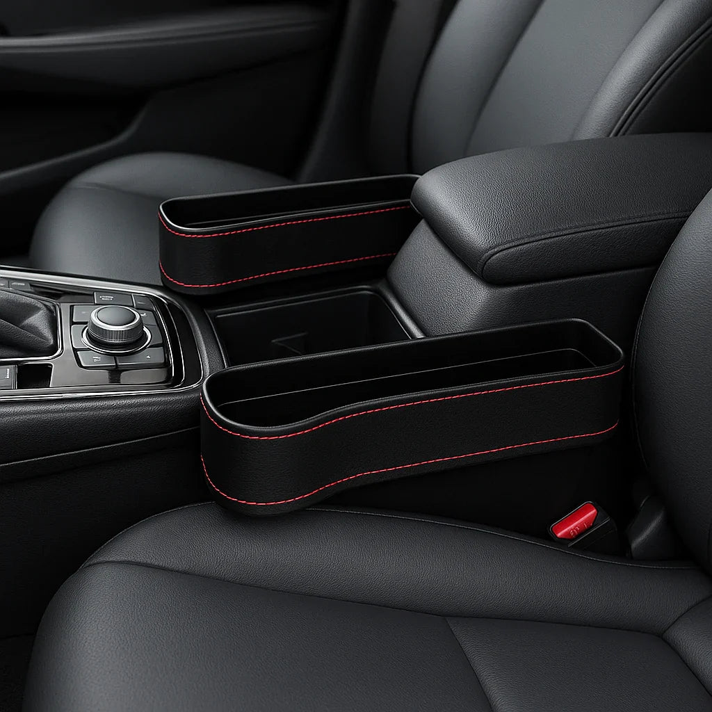 Organizadores para asiento de auto con posa vasos – Mil Ideas