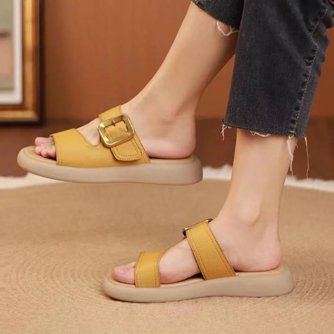 Sandalia Bellem Casual Taco Bajo con Hebilla vista adicional – Mil Ideas