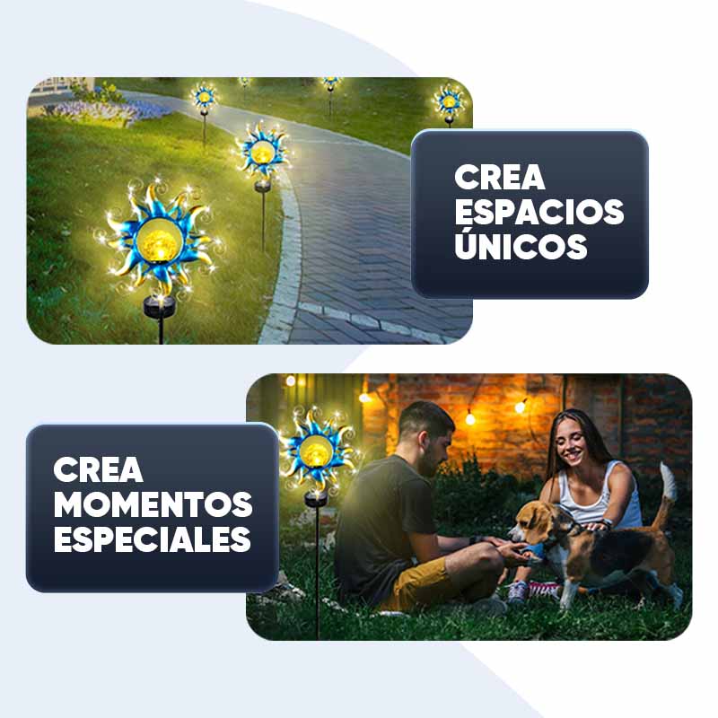 Luz solar para jardín Magic Sun vista adicional – Mil Ideas